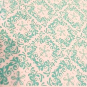 Lot of Fabric - Green Geometric For sewing / quilting / crafting 6495